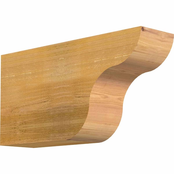 Ekena Millwork Carmel Rough Sawn Rafter Tail, Western Red Cedar, 6"W x 12"H x 24"L RFT06X12X24CAR00RWR - main